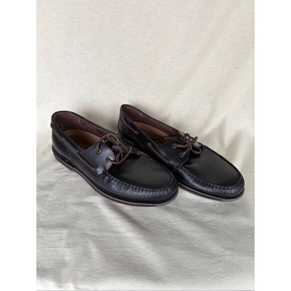 Rockport Men’s Leather Boat Shoes Loafers Brown Lace Up Comfort Casual Size 15W main image 4